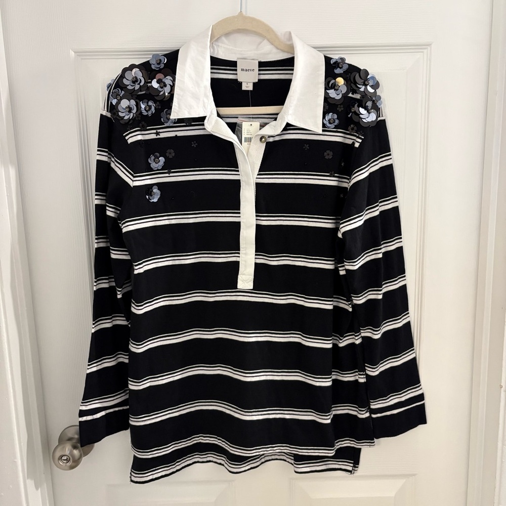 Maeve It Girl Polo Top - Picture 3 of 6